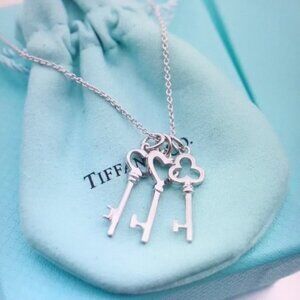 Tiffany & Co. Silver Key Necklace